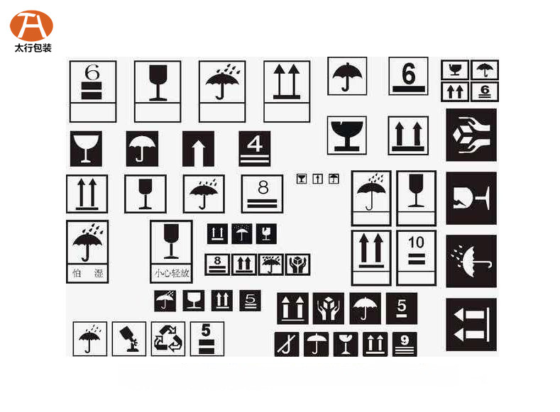 木包裝箱嘜頭運(yùn)輸標(biāo)志